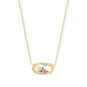 Kendra Scott Elisa Gold Necklace In Dichroic Glass